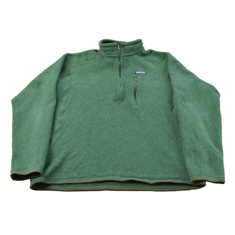 Vintage 2000s Patagonia Quarter Zip Fleece Sweater Men's L from propervintagecanada