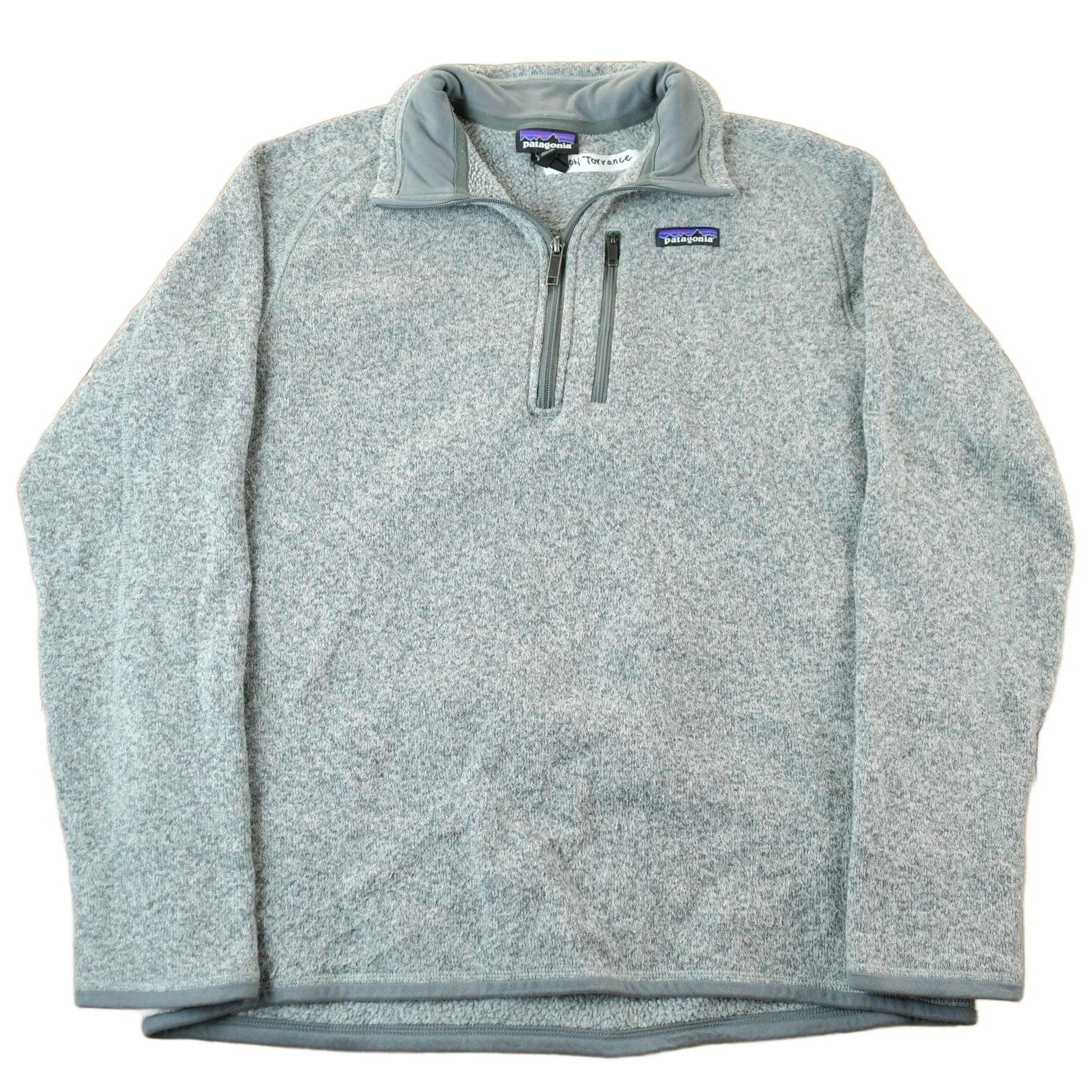 Vintage 2000s Patagonia Quarter Zip Fleece Sweater Men's Large from propervintagecanada