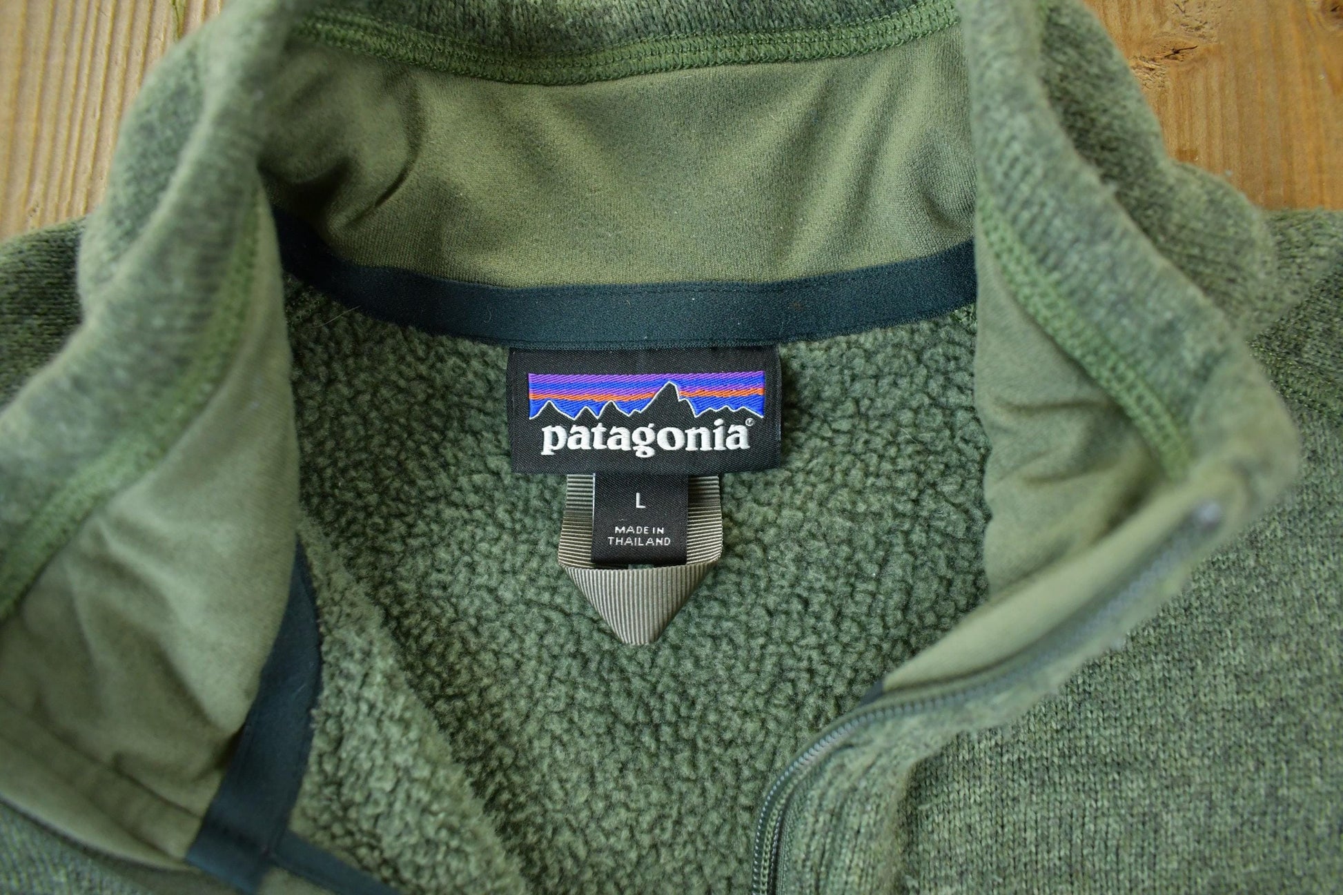 Vintage 2000s Patagonia Quarter Zip Fleece Sweater Men's Large from propervintagecanada