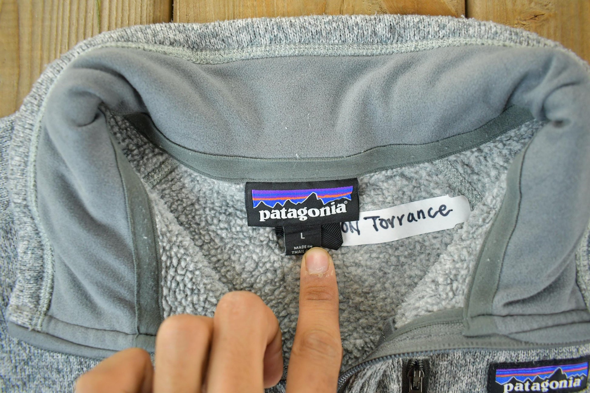 Vintage 2000s Patagonia Quarter Zip Fleece Sweater Men's Large from propervintagecanada