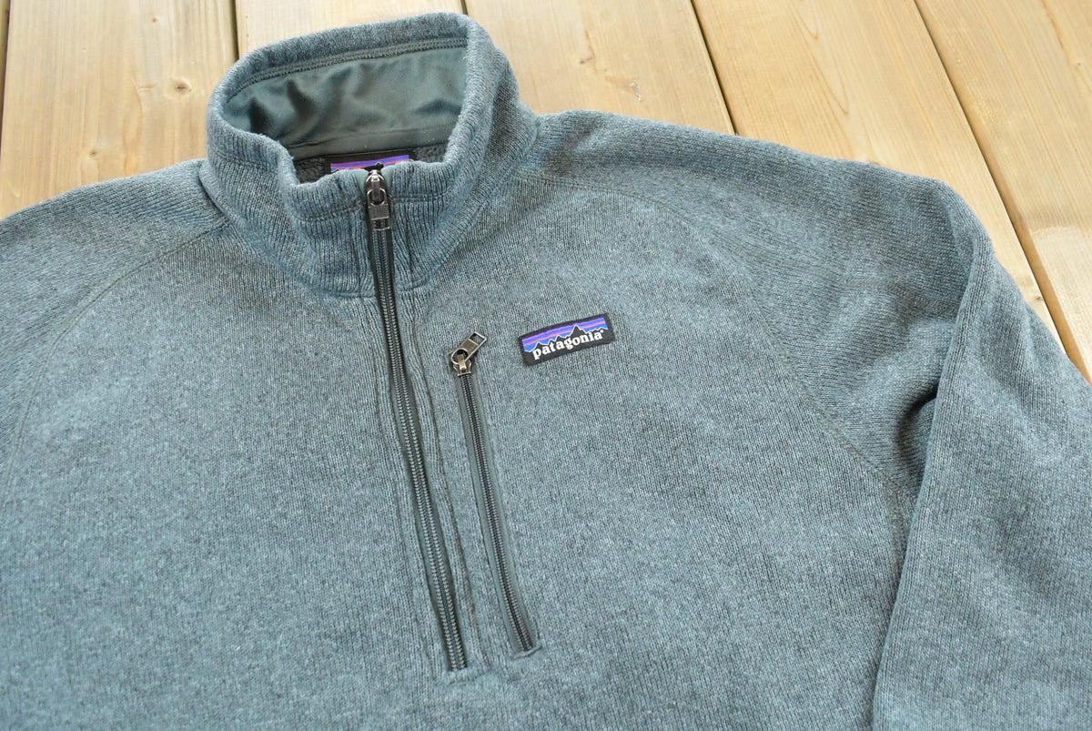Vintage 2000s Patagonia Quarter Zip Fleece Sweater Men's M from propervintagecanada