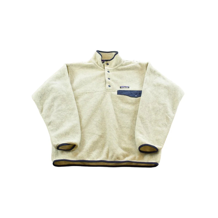 Vintage 2000s Patagonia Synchilla Oatmeal Snap-T Fleece Sweater Men's M from propervintagecanada