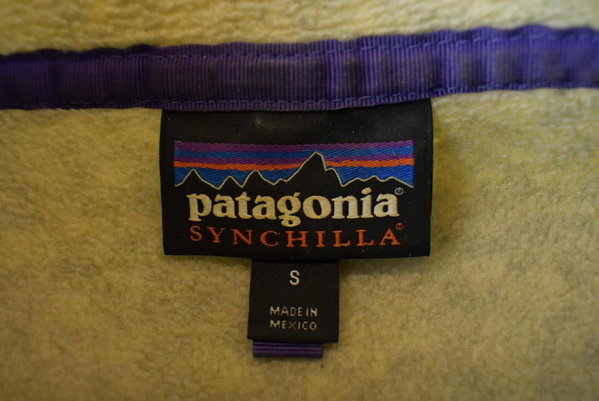 Vintage 2000s Patagonia Synchilla Oatmeal Snap-T Fleece Sweater Men's M from propervintagecanada