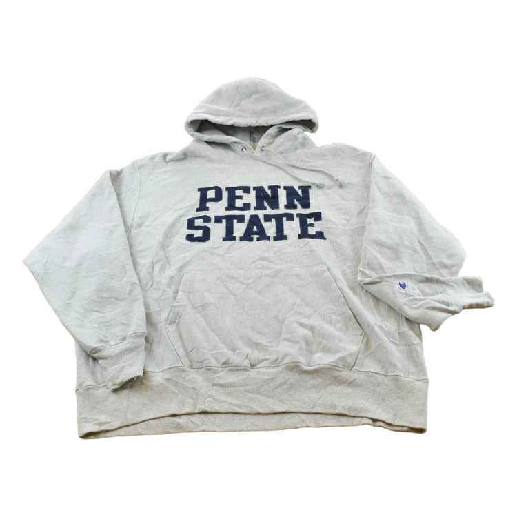Vintage 2000s Penn State University Champion Embroidered Reverse Weave Hoodie Sweatshirt Men's XL from propervintagecanada