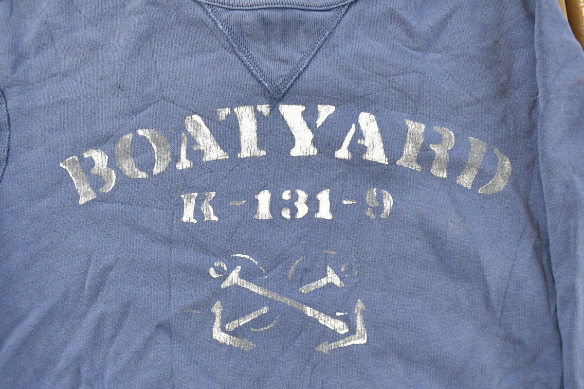 Vintage 2000s Polo Ralph Lauren Boatyard Nautical Crewneck Sweatshirt Men's M from propervintagecanada