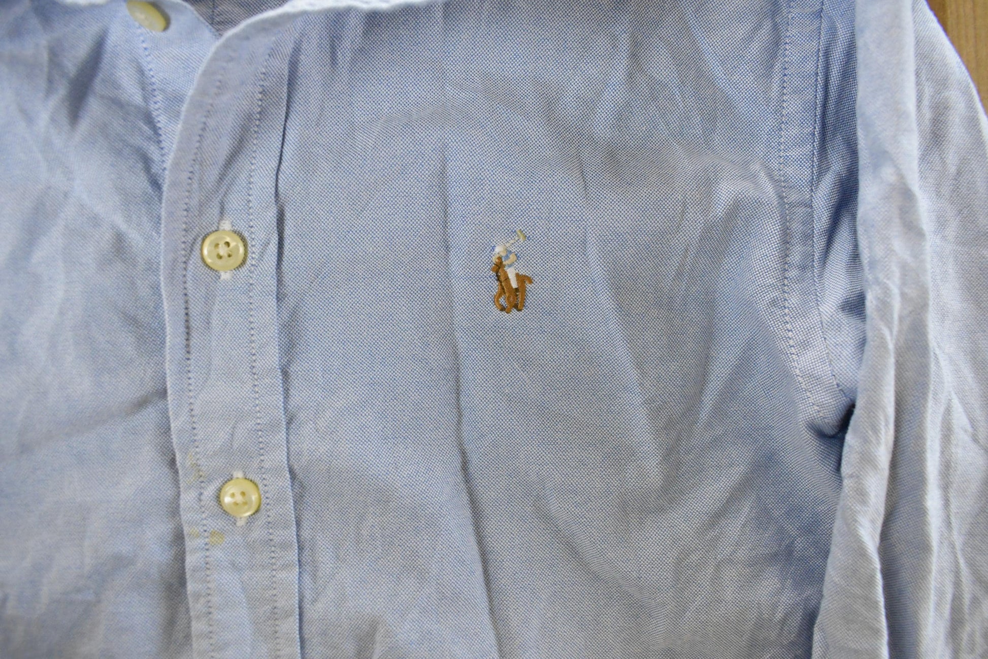 Vintage 2000s Polo Ralph Lauren Embroidered Button Up Shirt Youth M from propervintagecanada