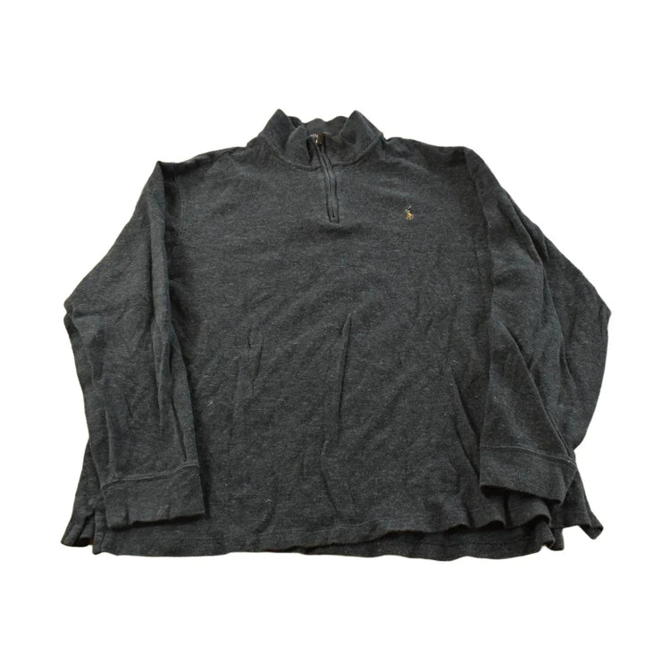 Vintage 2000s Polo Ralph Lauren Estate Rib Quarter Zip Sweatshirt Men's XXL from propervintagecanada