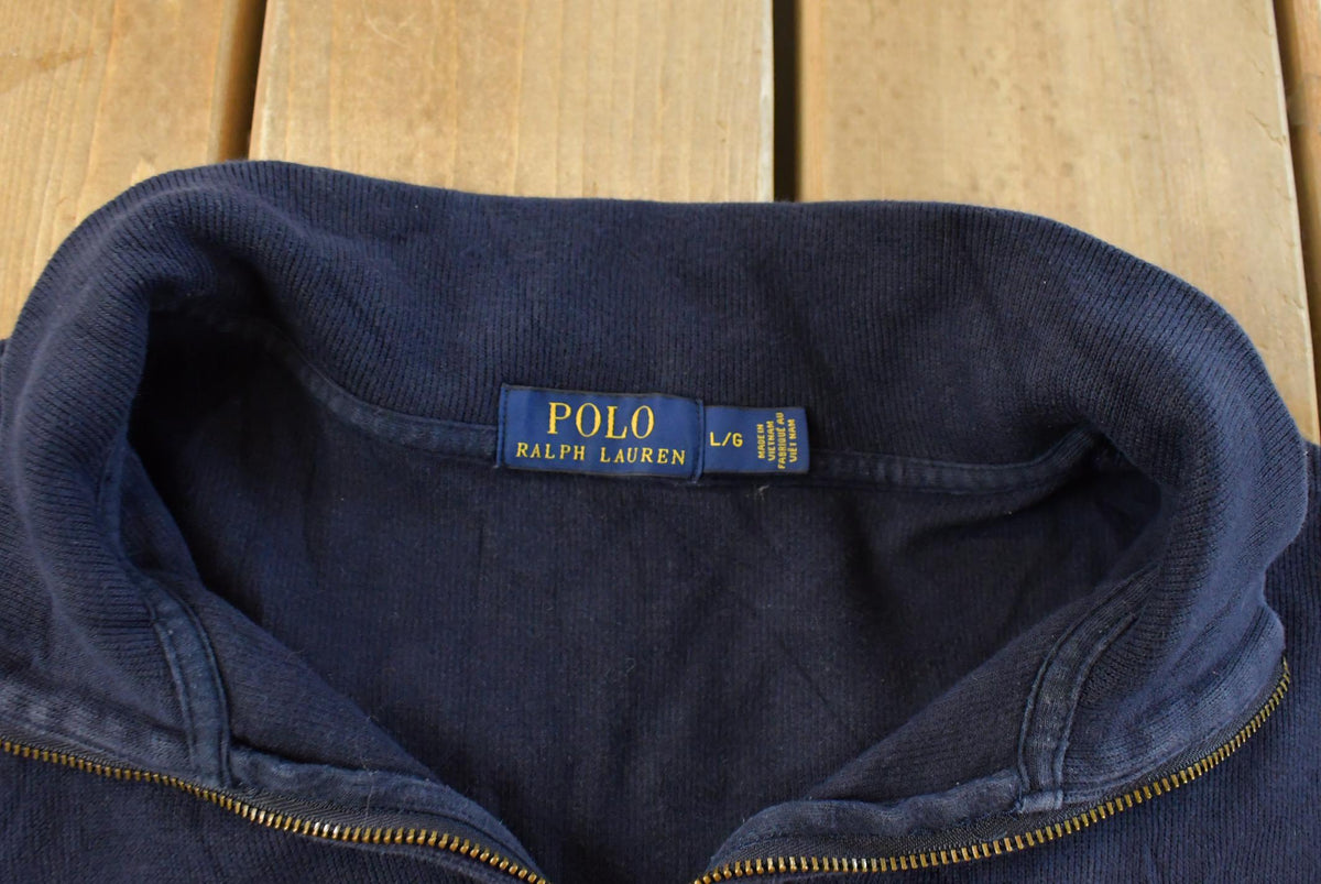 Vintage 2000s Polo Ralph Lauren Quarter Zip Sweatshirt Men's L from propervintagecanada