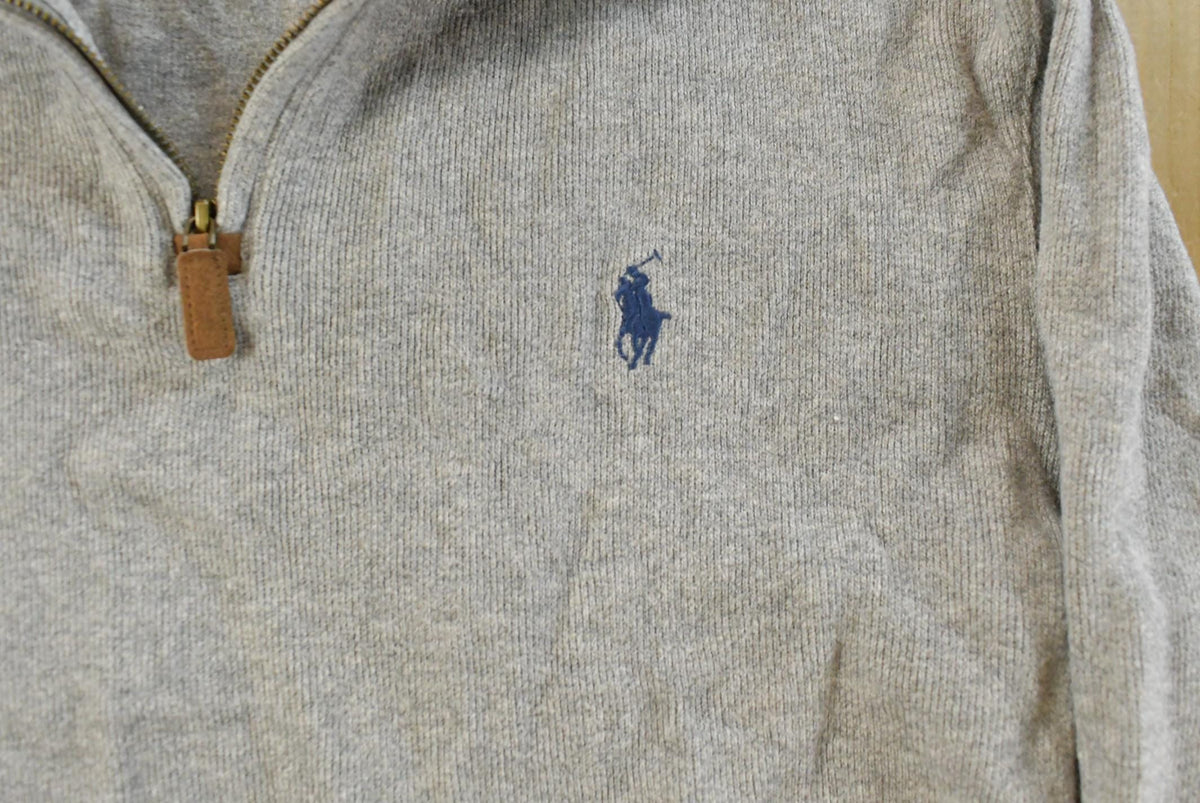 Vintage 2000s Polo Ralph Lauren Quarter Zip Sweatshirt Men's L from propervintagecanada