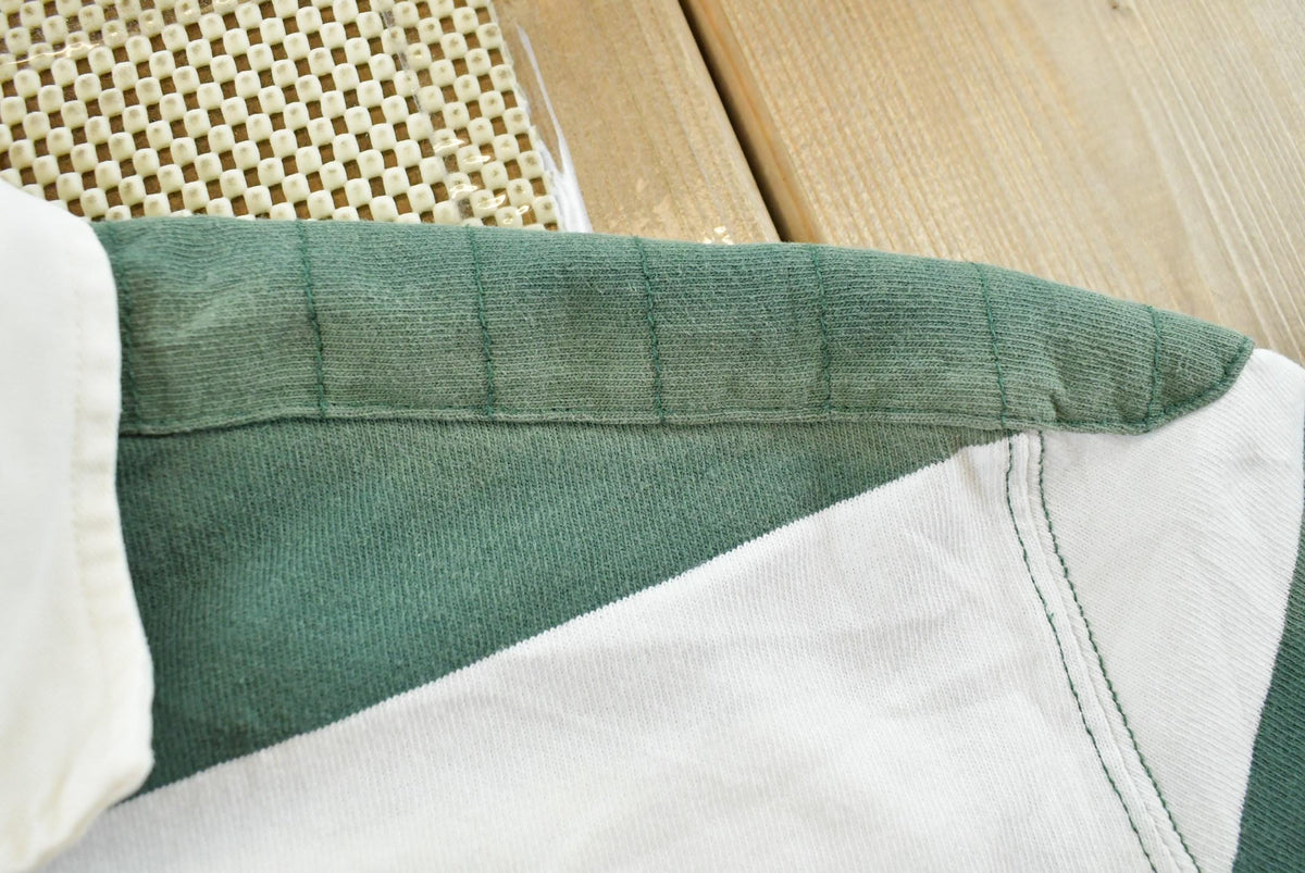 Vintage 2000s Polo Ralph Lauren Striped Long Sleeve Rugby Collared Quarter Button Shirt Men's XL from propervintagecanada