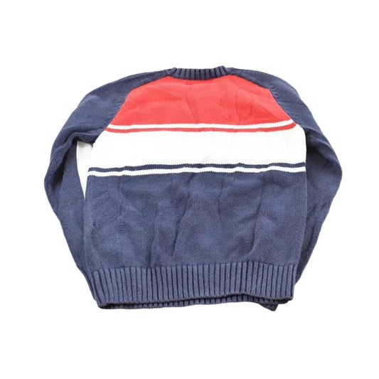 Vintage 2000s Polo Ralph Lauren Winter Sports Bear Patch Knit Crewneck Sweater Youth S from propervintagecanada