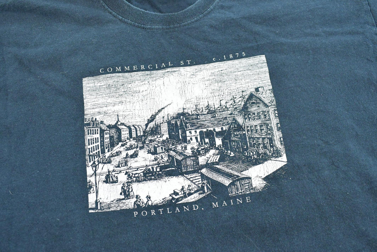 Vintage 2000s Portland Maine Souvenir T-Shirt Men's L from propervintagecanada
