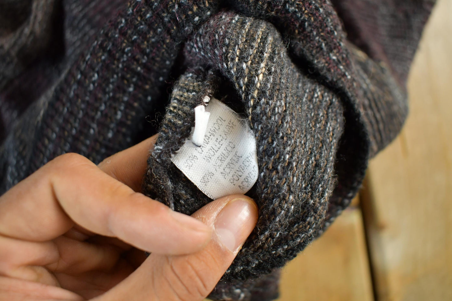 Vintage 2000s Porto Cruz Abstract Knit Crewneck Sweater Men's Medium from propervintagecanada