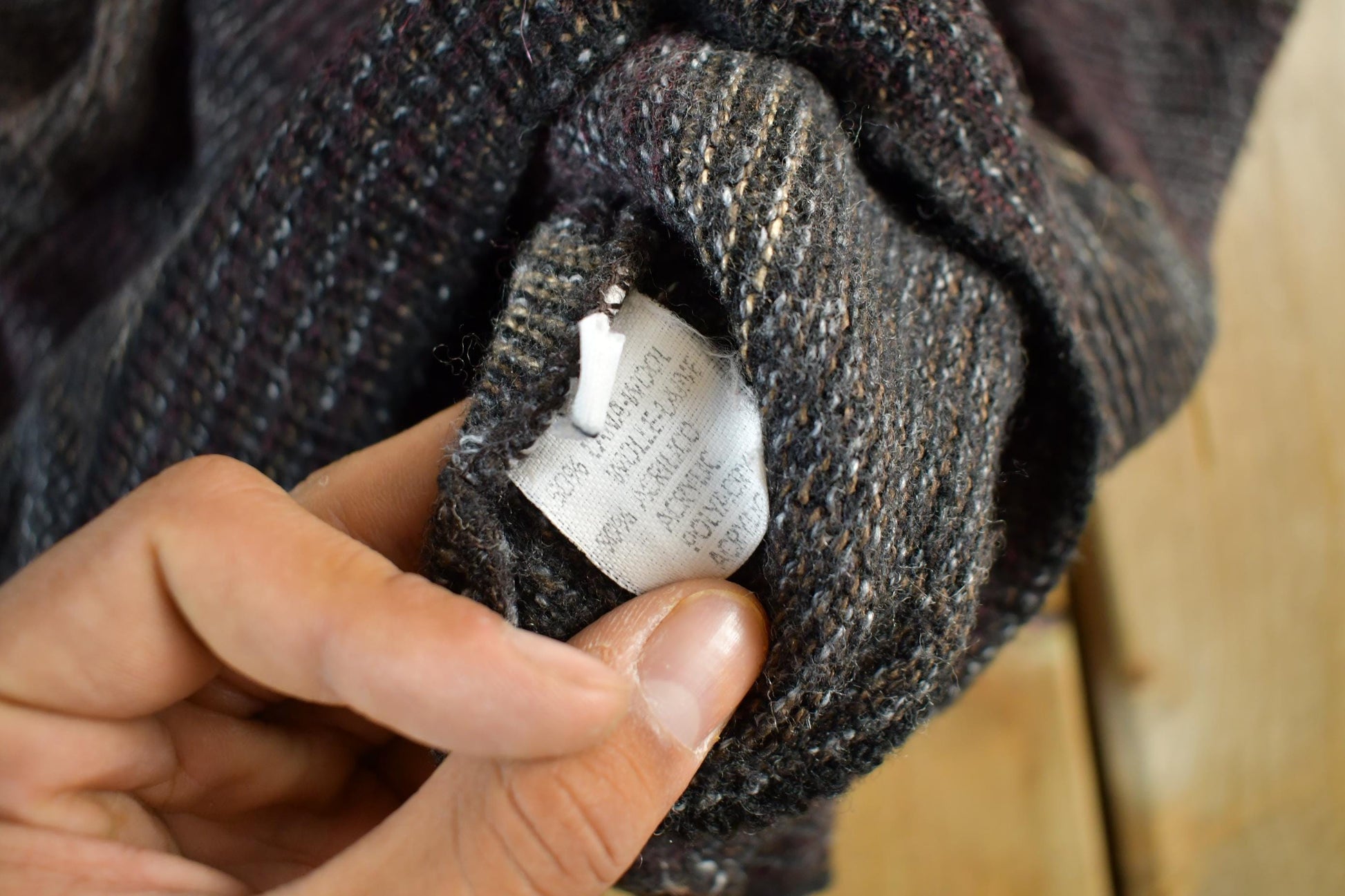 Vintage 2000s Porto Cruz Abstract Knit Crewneck Sweater Men's Medium from propervintagecanada