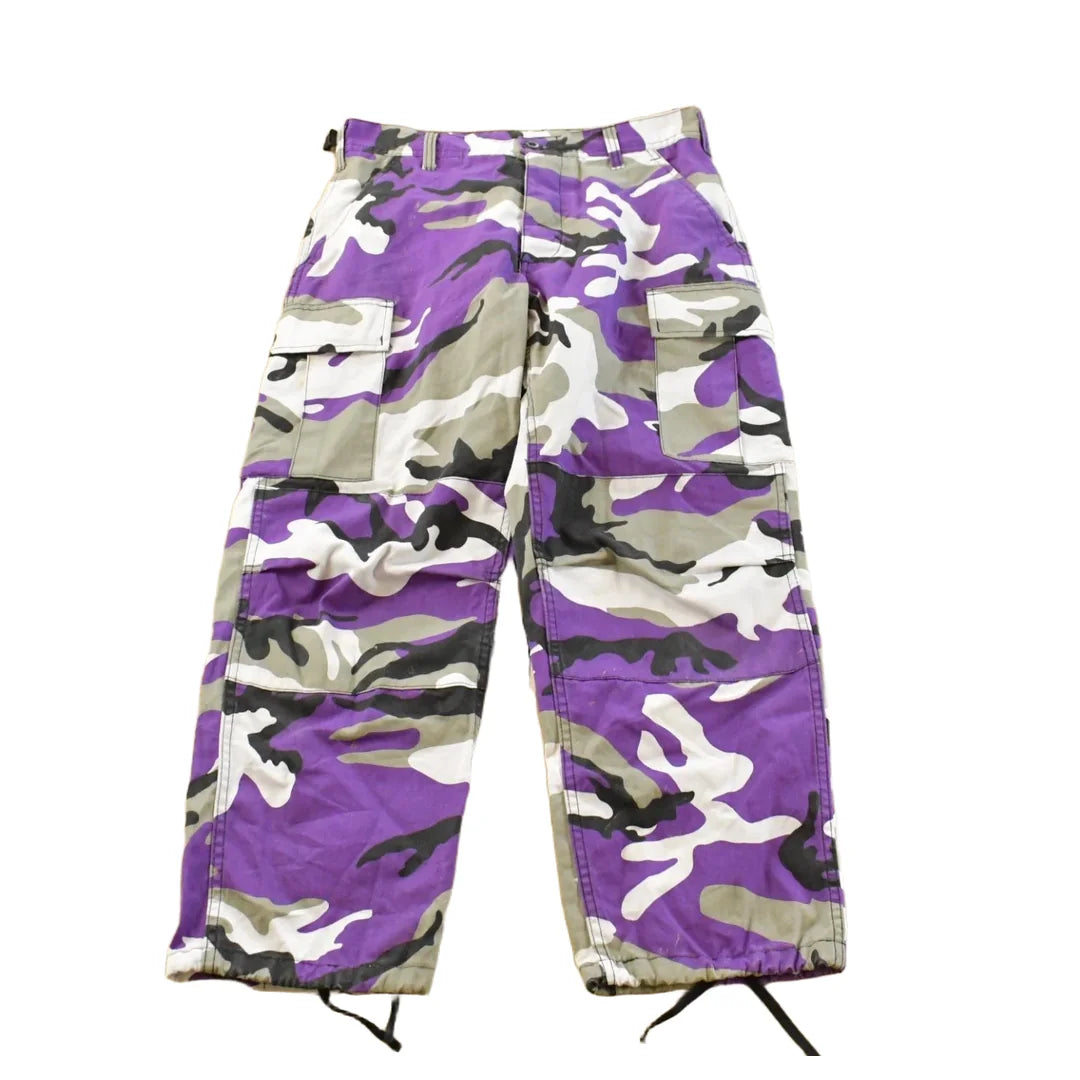 Vintage 2000s Purple Rothco Army Camouflage Cargo Pants Men's 30 x 25.5 from propervintagecanada
