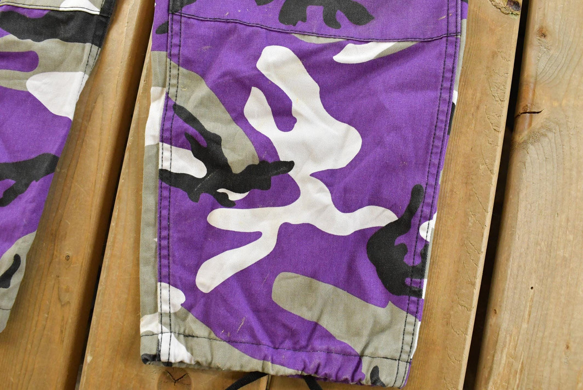 Vintage 2000s Purple Rothco Army Camouflage Cargo Pants Men's 30 x 25.5 from propervintagecanada