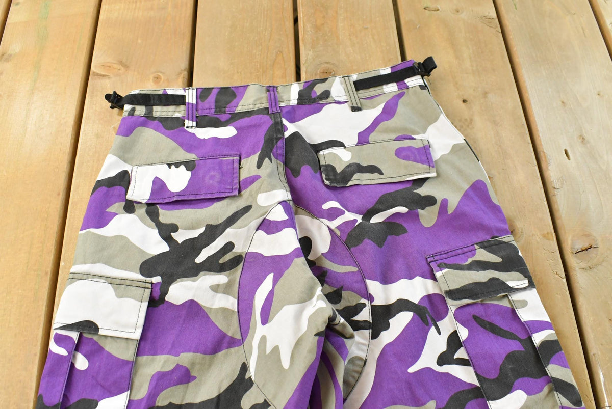 Vintage 2000s Purple Rothco Army Camouflage Cargo Pants Men's 30 x 25.5 from propervintagecanada