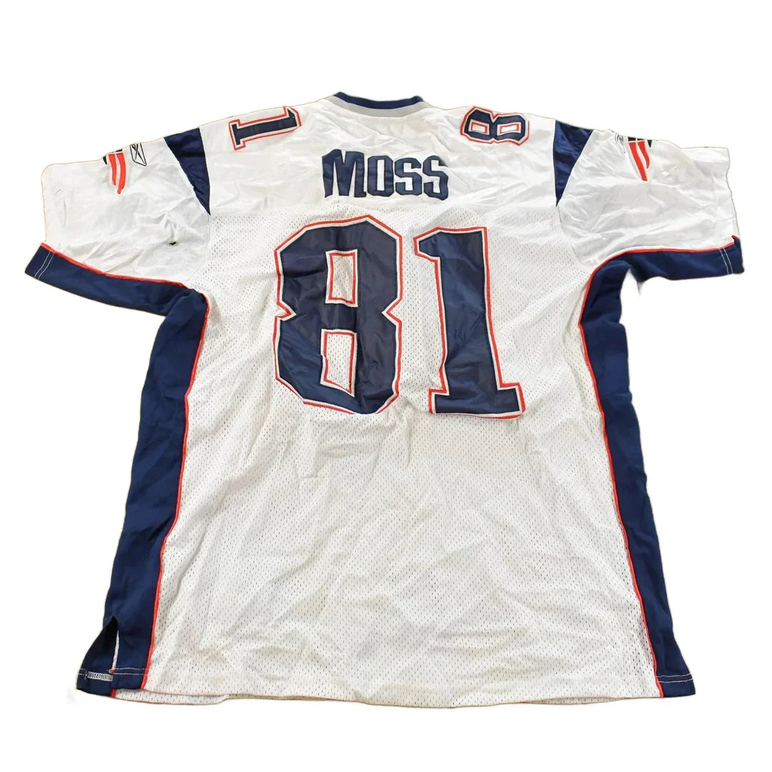 Vintage 2000s Randy Moss New England Patriots Reebok NFL On Field Stitched Jersey Men's XL / Vintage NFL / Football Jersey / With Tags from propervintagecanada