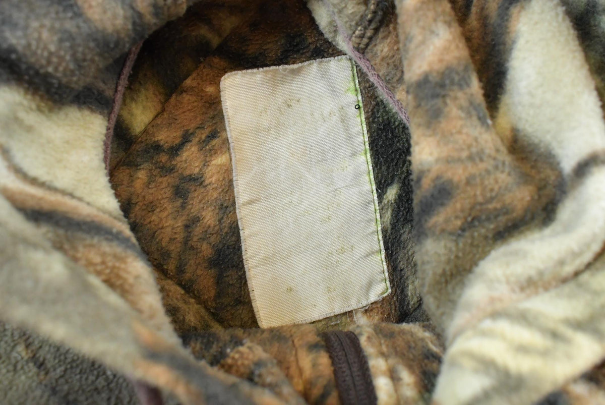 Vintage 2000s Realtree Camo Fleece Full Zip Hoodie Sweatshirt Men's S from propervintagecanada