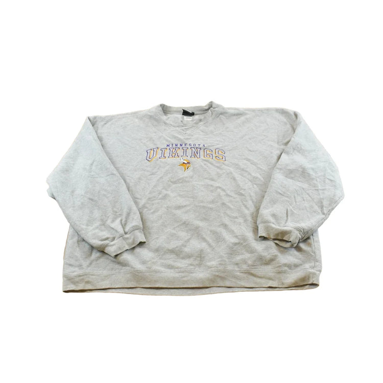 Vintage 2000s Reebok Minnesota Vikings Embroidered Crewneck Sweatshirt Men's 2XL from propervintagecanada