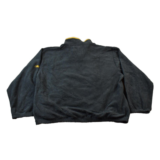 Vintage 2000s Reebok Pittsburgh Steelers NFL Quarter Zip Fleece Sweater Men's 2XL