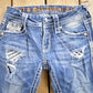 Vintage 2000s Rock Revival Skinny Jeans Women's 24 x 32 from propervintagecanada