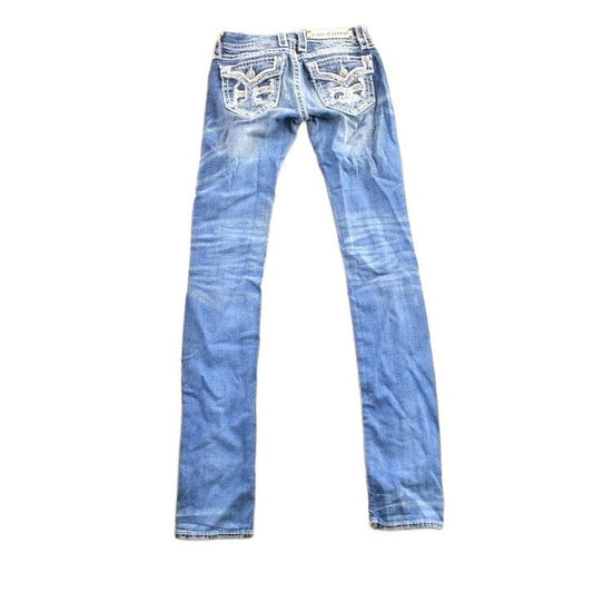 Vintage 2000s Rock Revival Skinny Jeans Women's 24 x 32 from propervintagecanada