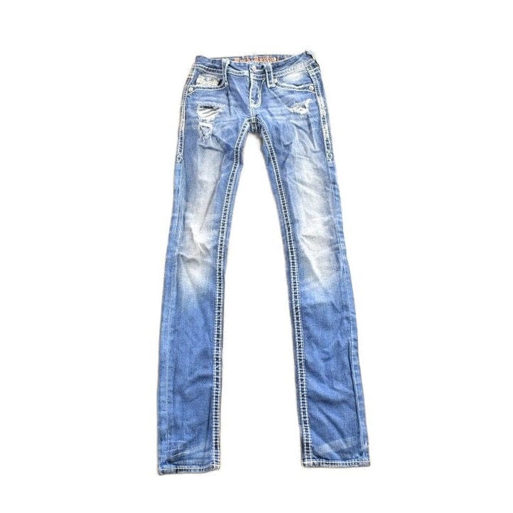 Vintage 2000s Rock Revival Skinny Jeans Women's 24 x 32 from propervintagecanada