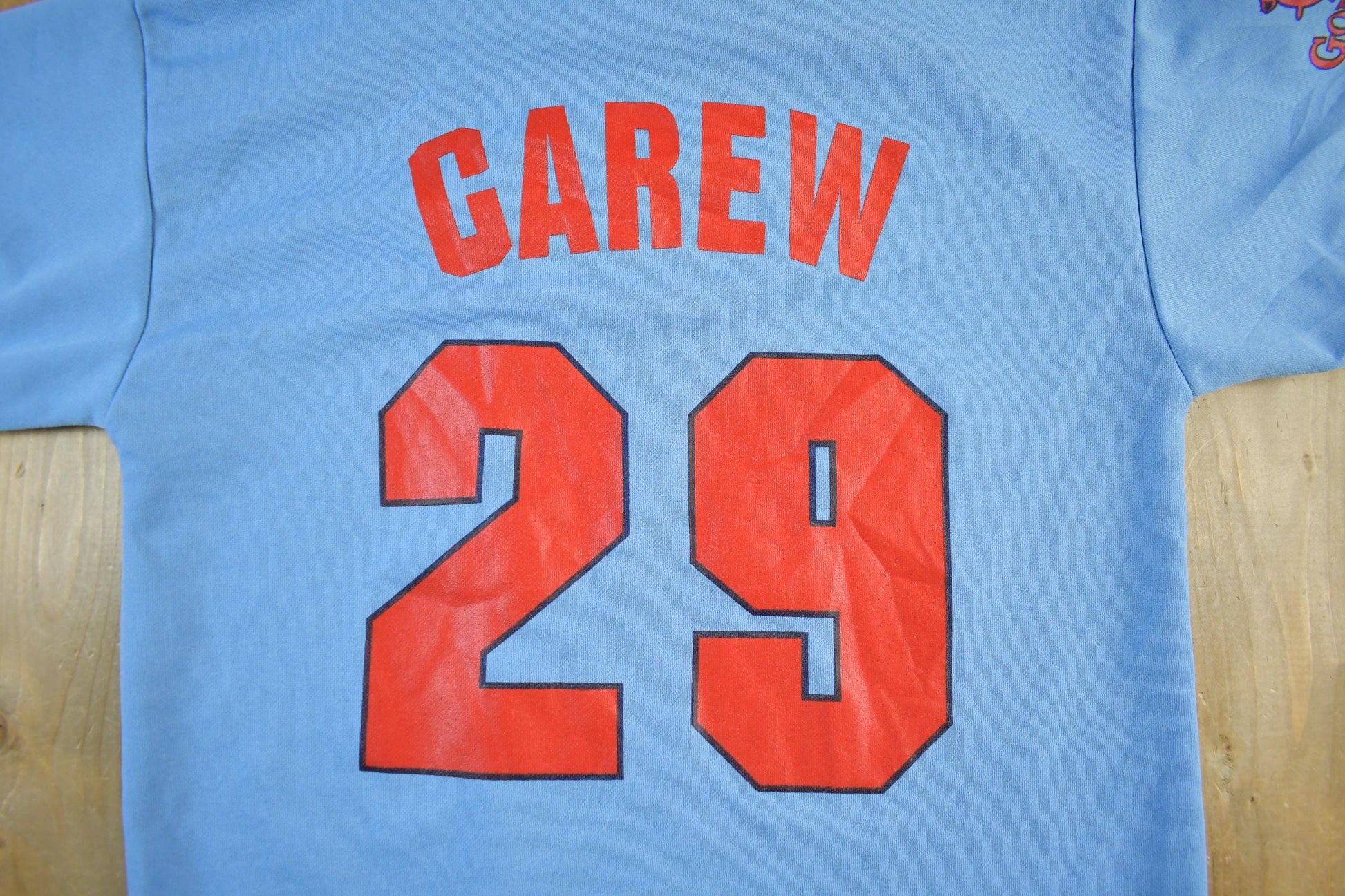Vintage 2000s Rod Carew Minnesota Twins Baseball Jersey Youth XL from propervintagecanada