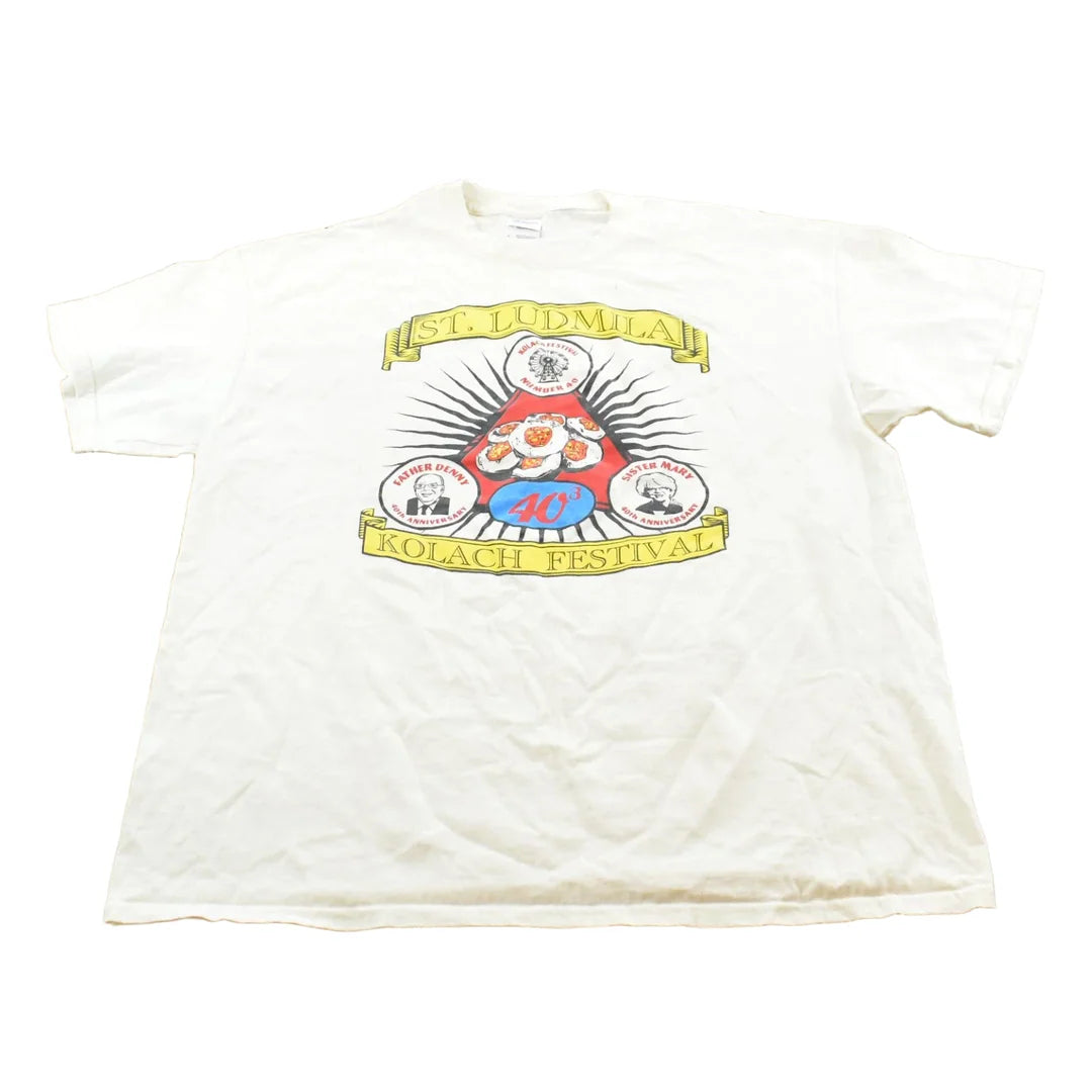 Vintage 2000s St. Ludmila Kolach Czech Heritage Festival T-Shirt Mens XL from propervintagecanada