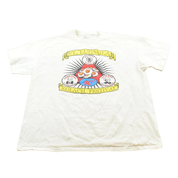 Vintage 2000s St. Ludmila Kolach Czech Heritage Festival T-Shirt Mens XL from propervintagecanada