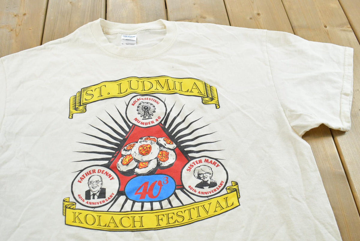 Vintage 2000s St. Ludmila Kolach Czech Heritage Festival T-Shirt Mens XL from propervintagecanada
