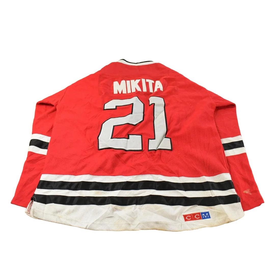 Vintage 2000s Stan Mikita #21 Chicago Blackhawks NHL CCM Hockey Jersey Men's XL from propervintagecanada
