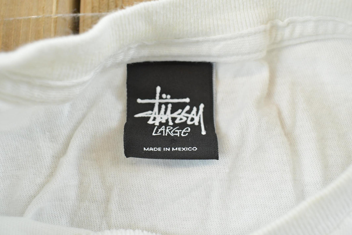 Vintage 2000s Stussy Money Folda!! Graphic Print T-Shirt Men's L from propervintagecanada