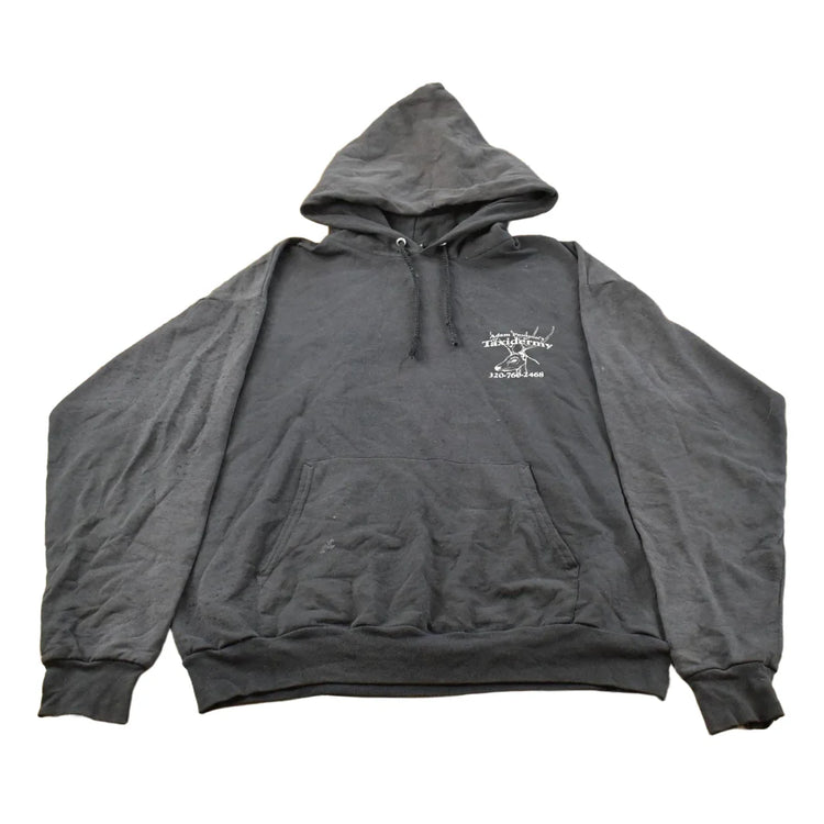 Vintage 2000s Taxidermy Deer Hoodie Sweatshirt Men's M-L from propervintagecanada