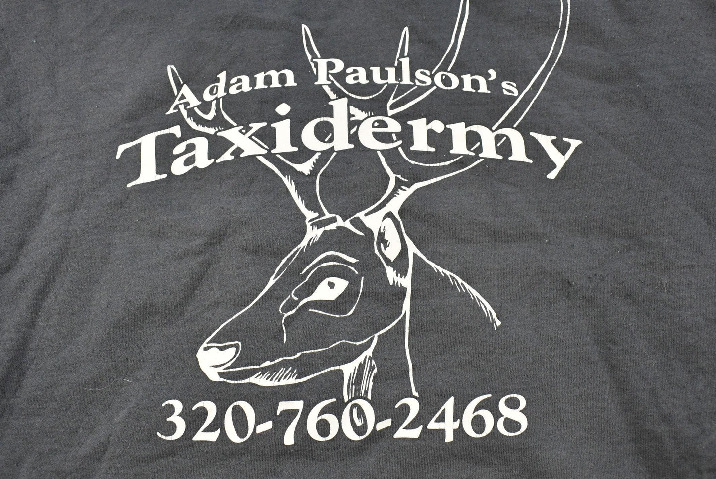 Vintage 2000s Taxidermy Deer Hoodie Sweatshirt Men's M-L from propervintagecanada