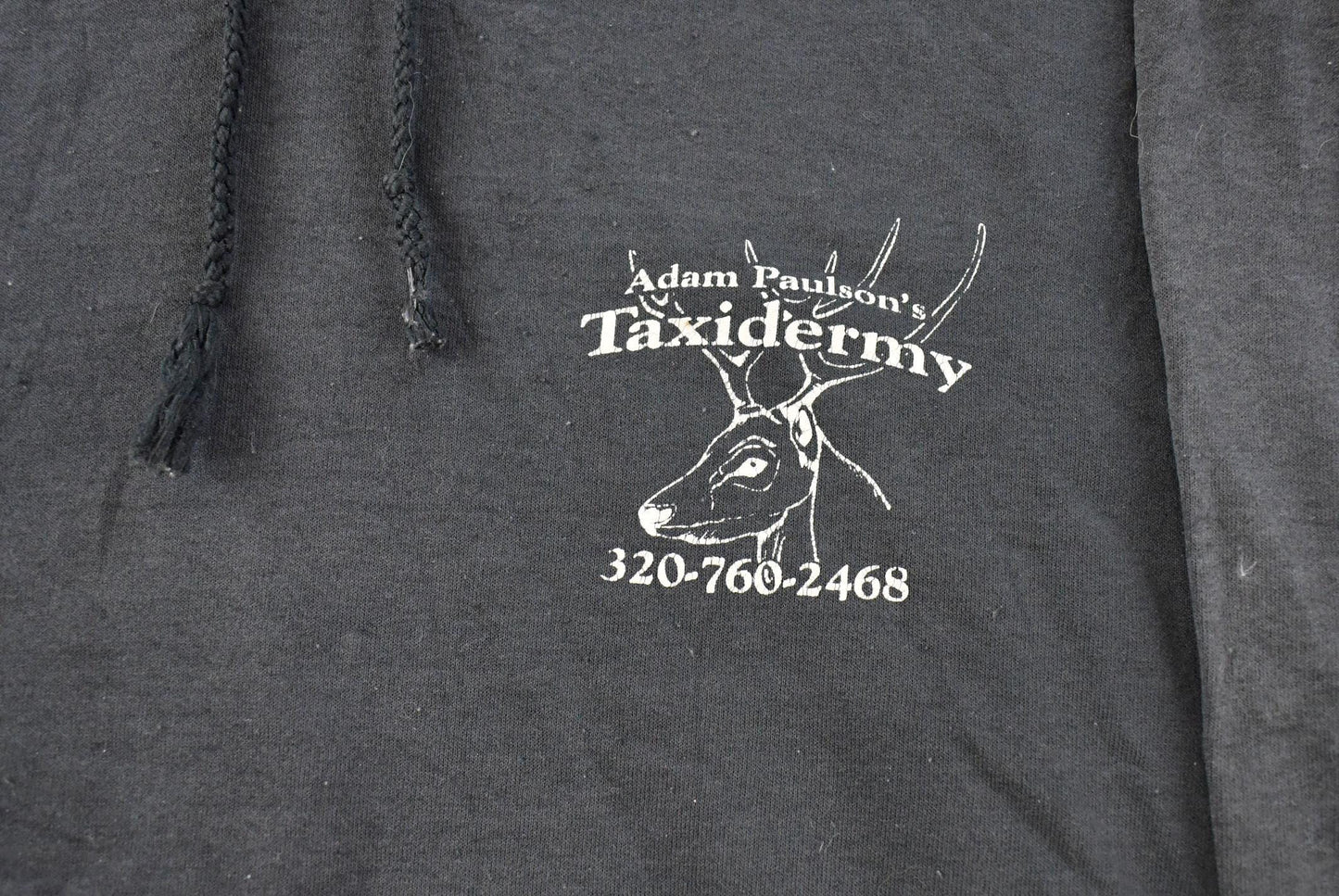 Vintage 2000s Taxidermy Deer Hoodie Sweatshirt Men's M-L from propervintagecanada