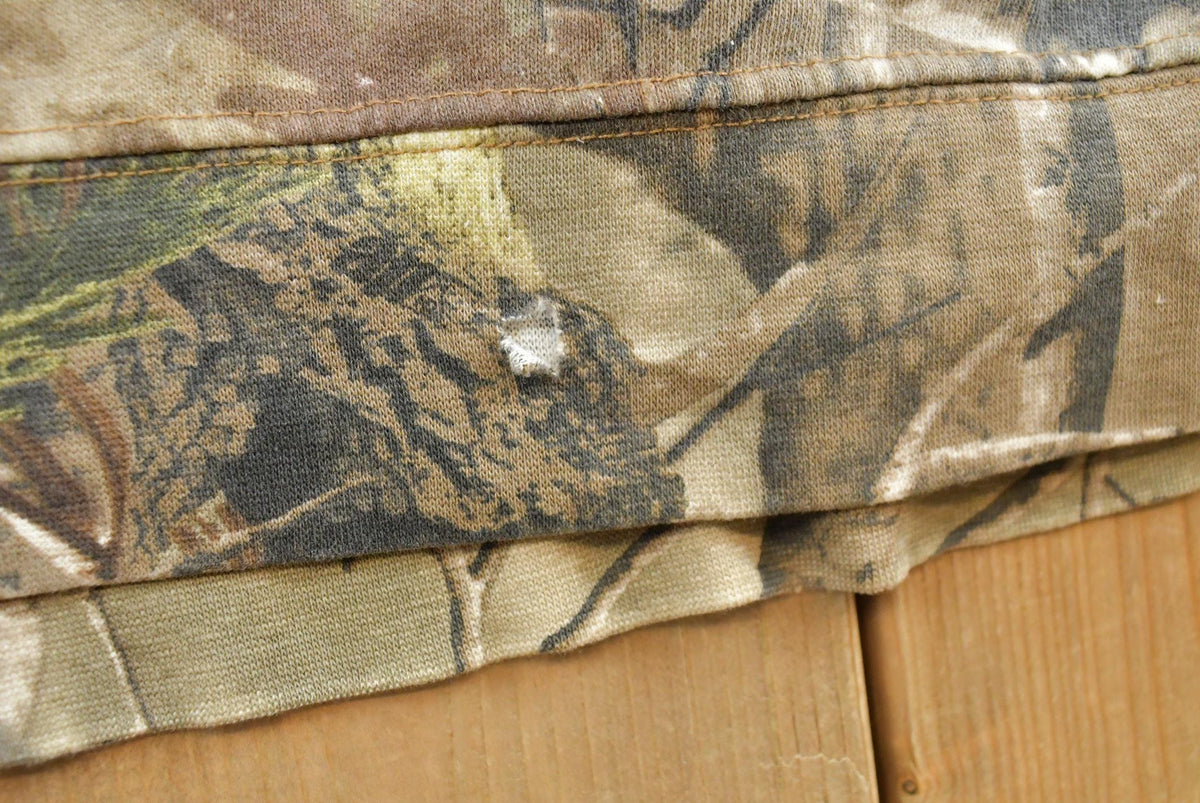 Vintage 2000s Team Realtree Camo Full Zip Hoodie Sweatshirt Men's XL from propervintagecanada
