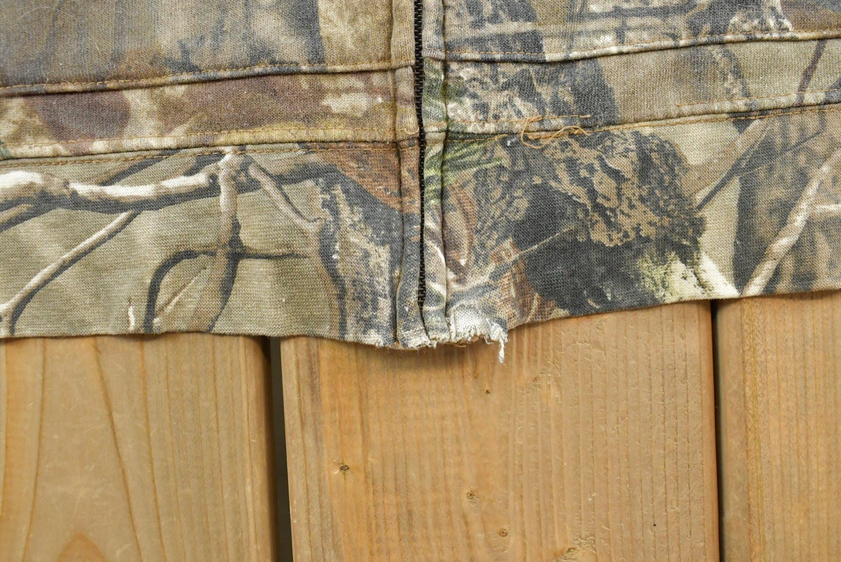 Vintage 2000s Team Realtree Camo Full Zip Hoodie Sweatshirt Men's XL from propervintagecanada