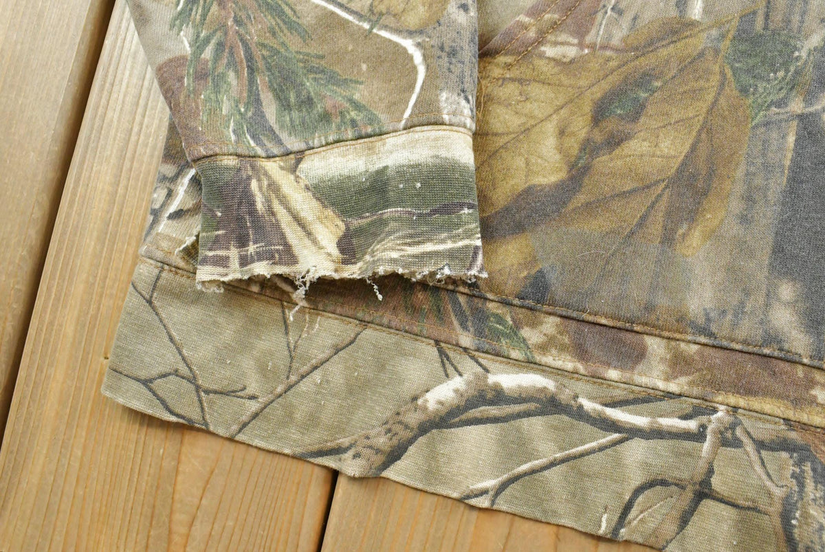 Vintage 2000s Team Realtree Camo Full Zip Hoodie Sweatshirt Men's XL from propervintagecanada