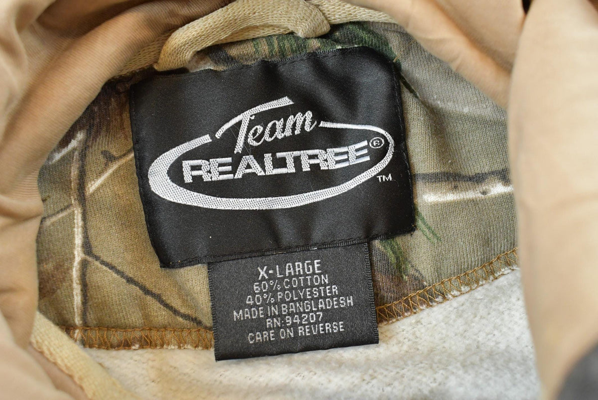 Vintage 2000s Team Realtree Camo Full Zip Hoodie Sweatshirt Men's XL from propervintagecanada