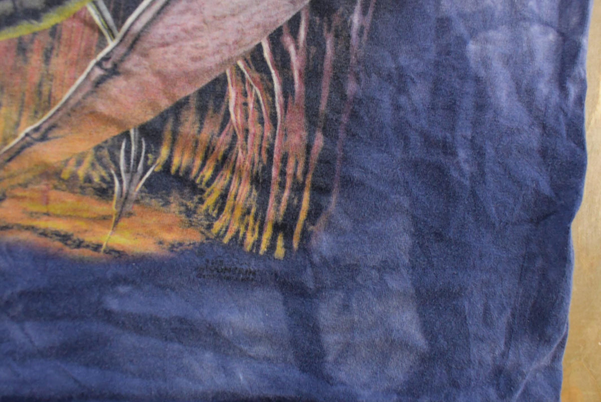 Vintage 2000s The Mountain Dragon All Over Print Graphic T-Shirt Men's L from propervintagecanada