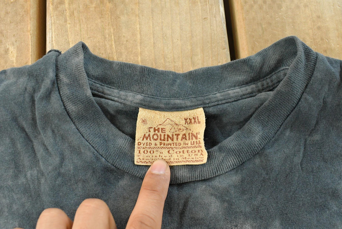 Vintage 2000s The Mountain Dragon All Over Print Graphic T-Shirt Men's L from propervintagecanada