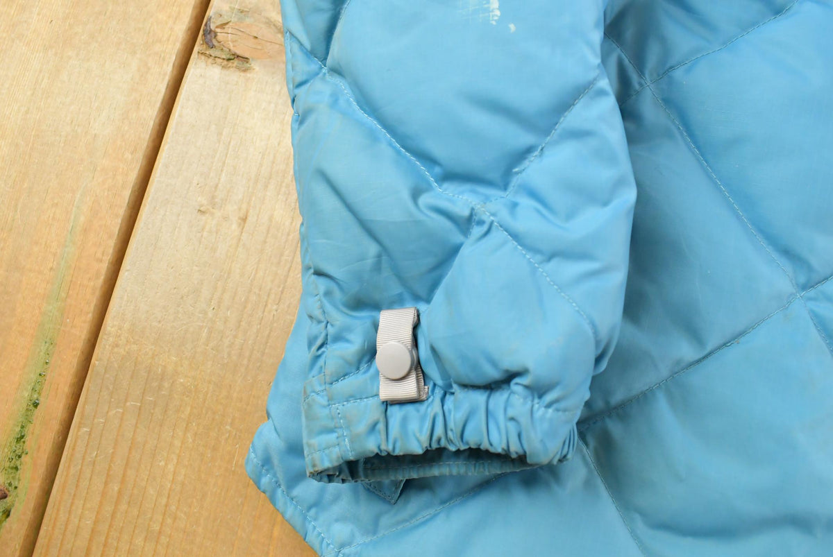 Vintage 2000s The North Face Blue Puffer Jacket Women's L / Goose Down Fill / Bubble Coat / Y2K Streetwear from propervintagecanada