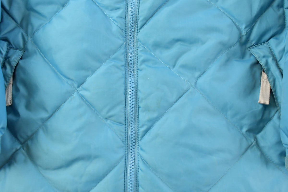 Vintage 2000s The North Face Blue Puffer Jacket Women's L / Goose Down Fill / Bubble Coat / Y2K Streetwear from propervintagecanada