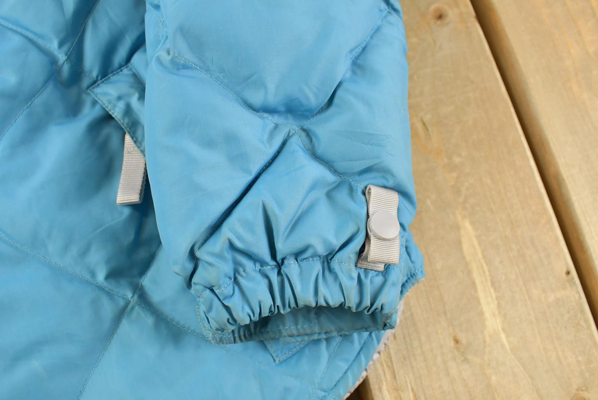 Vintage 2000s The North Face Blue Puffer Jacket Women's L / Goose Down Fill / Bubble Coat / Y2K Streetwear from propervintagecanada