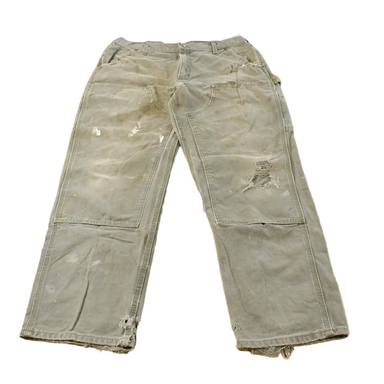 Vintage 2000s Thrashed Carhartt Carpenter Pants Men's 35 x 31 from propervintagecanada