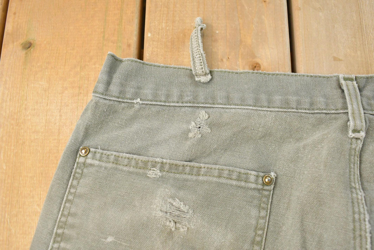 Vintage 2000s Thrashed Carhartt Carpenter Pants Men's 35 x 31 from propervintagecanada