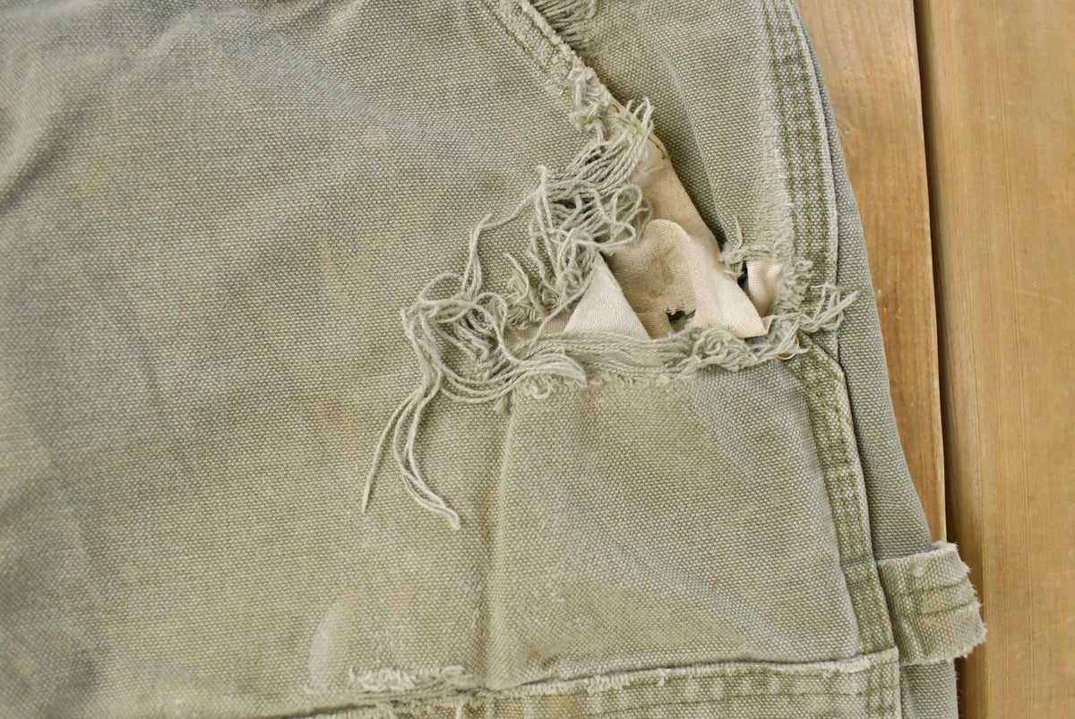 Vintage 2000s Thrashed Carhartt Carpenter Pants Men's 35 x 31 from propervintagecanada