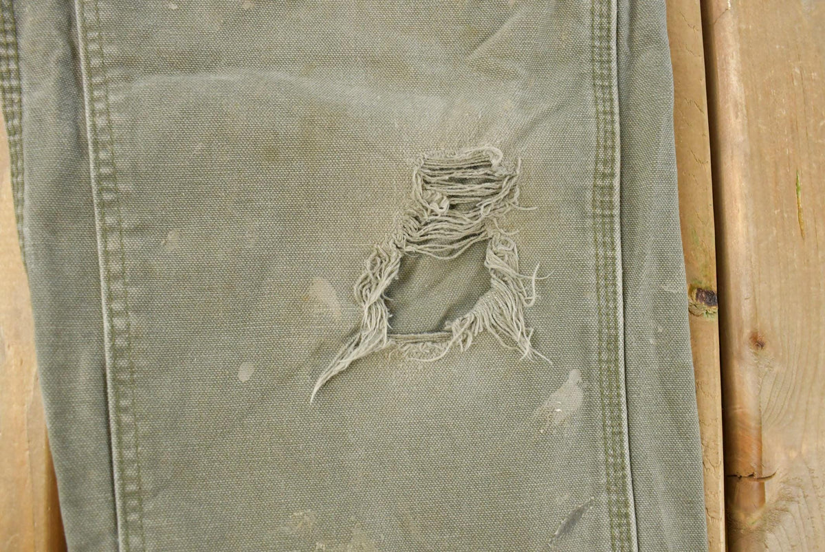 Vintage 2000s Thrashed Carhartt Carpenter Pants Men's 35 x 31 from propervintagecanada